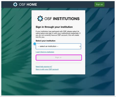 Institutional Login .